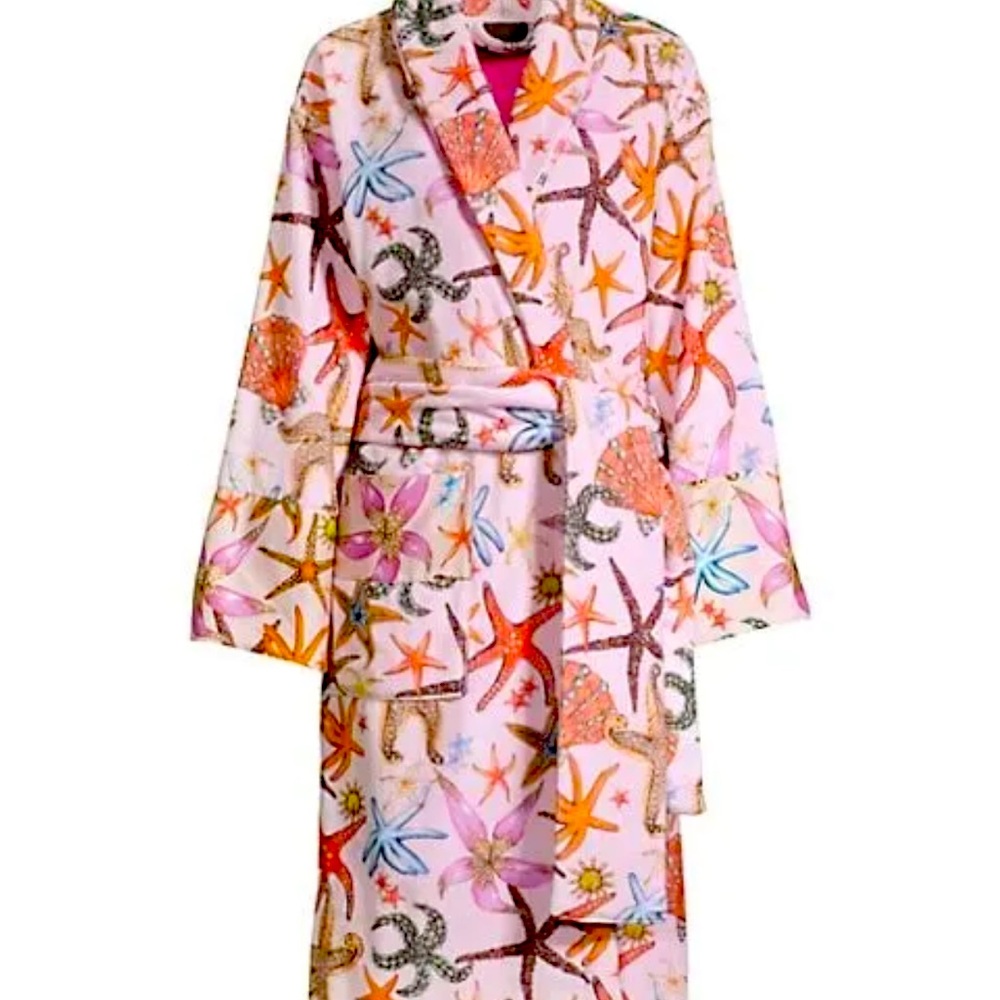 Lowest Price VERSACE Tresor De La Mer BathRobe PINK Small $695 SOLD OUT